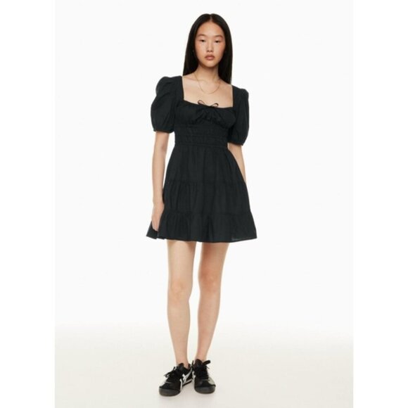SUNDAY BEST Martine Dress Short Sleeve Black ARITZIA XS - Picture 4 of 12